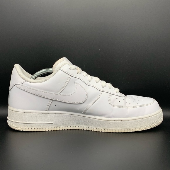 Nike Air Force 1s ‘07 Triple White Men’s Sz 10.5 - Picture 8 of 11